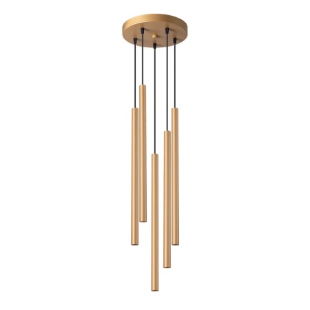 Suspension Vacu, doré, 5 lumières