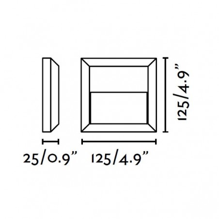 Aplique plafón exterior LED GRANT-C (3W)	