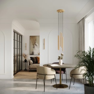 Applique murale Vacu, doré,...