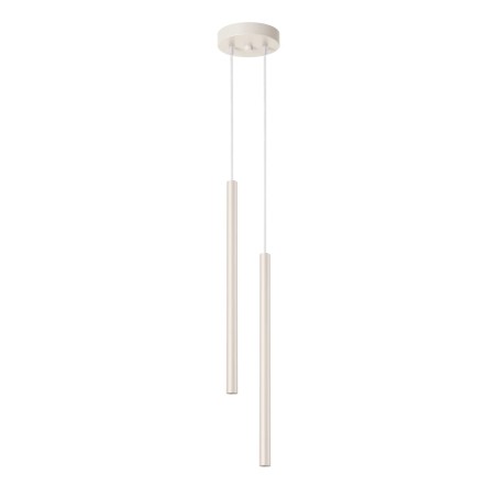 Suspension Vacu, beige, 2 lumières