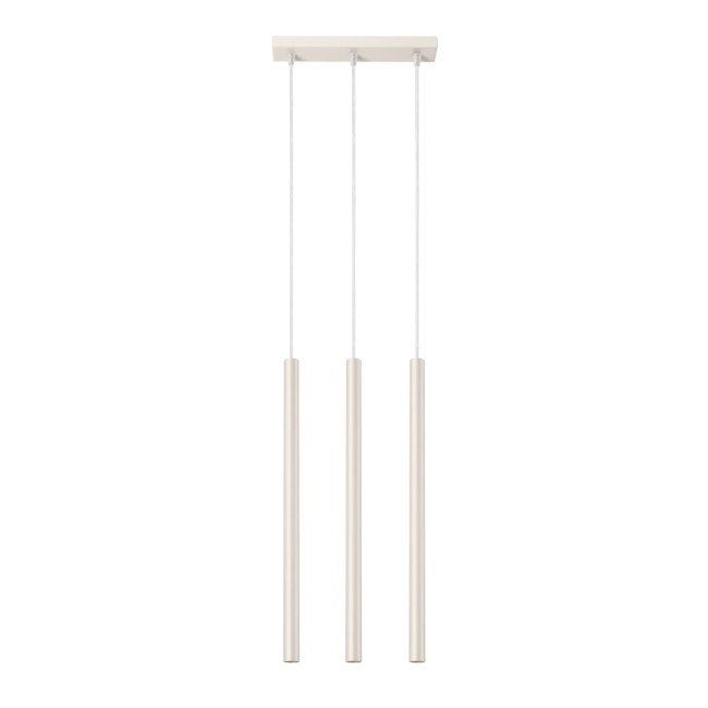 Suspension Vacu, beige, 3 lumières