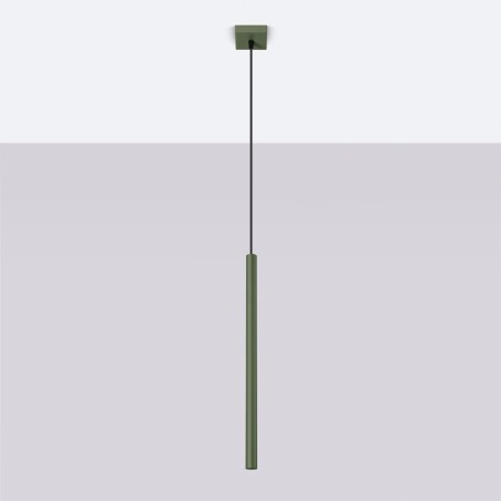 Suspension Vacu, vert, 1 lumière