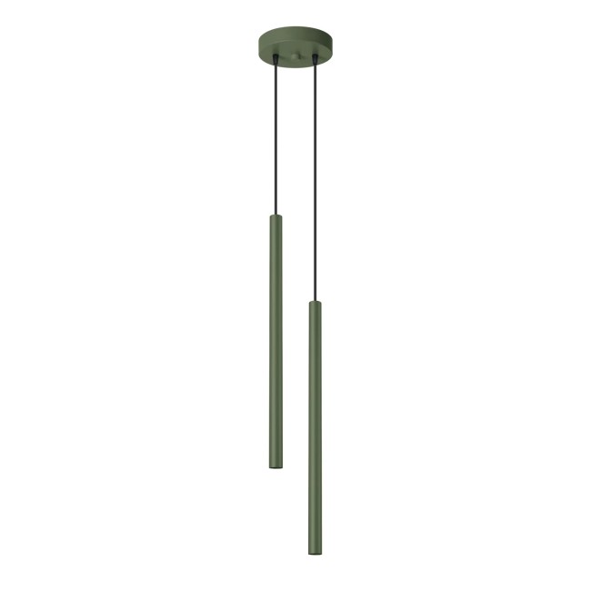 Suspension Vacu, vert , 2 lumières
