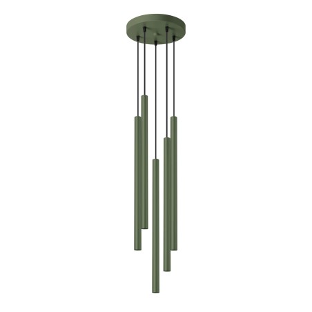 Suspension Vacu, vert, 5 lumières