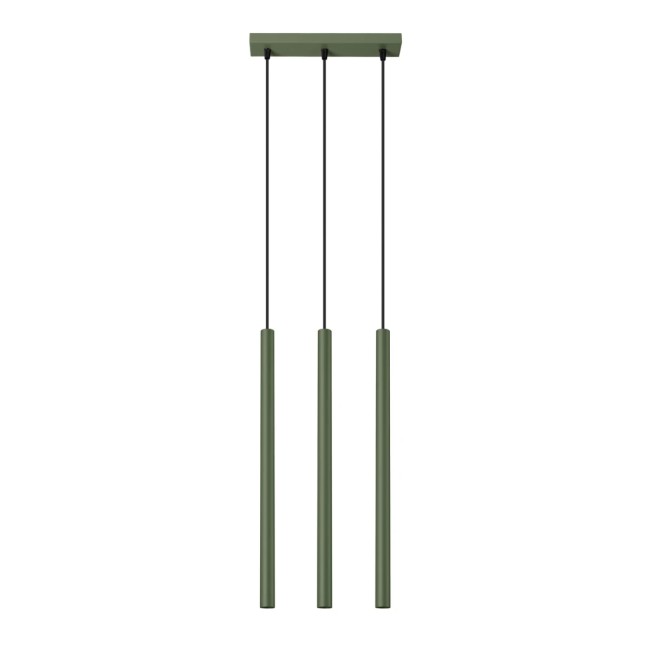 Suspension Vacu, vert, 3 lumières