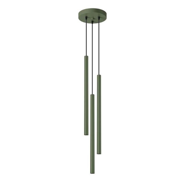 Suspension Vacu, vert, 3 lumières