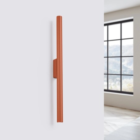 Applique murale Vacu, rouge, 2 lumières