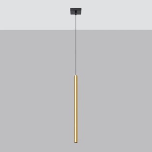 Suspension Vacu, doré poli, 3 lumières