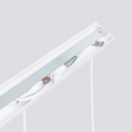 Suspension Moto blanche, 3 lumières