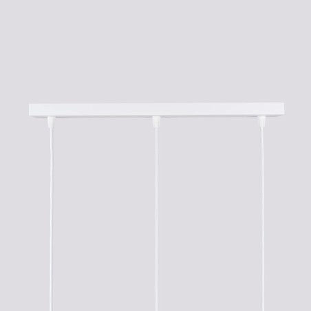 Suspension Moto blanche, 3 lumières