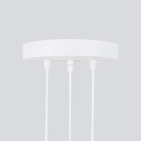 Suspension Moto blanche, 3 lumières