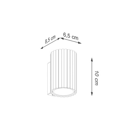 Applique murale Moto blanche 10