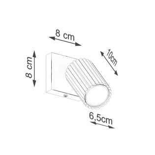 Applique murale Moto, blanc