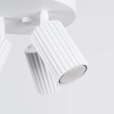 Plafonnier Moto, blanc, 3 lumières