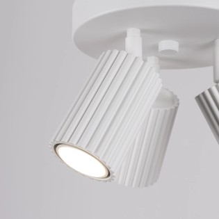 Plafonnier Moto, blanc, 3 lumières