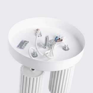 Plafonnier Moto, blanc, 3 lumières