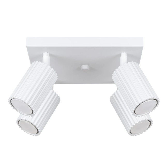 Plafonnier Moto, blanc, 4 lumières