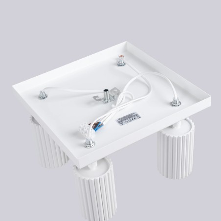 Plafonnier Moto, blanc, 4 lumières