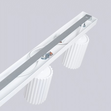 Spot mural Moto, blanc, 4 lumières