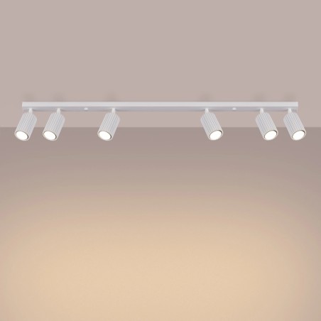 Applique murale Moto, blanc, 6 lumières