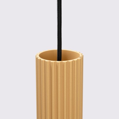 Suspension Moto doré, 3 lumières