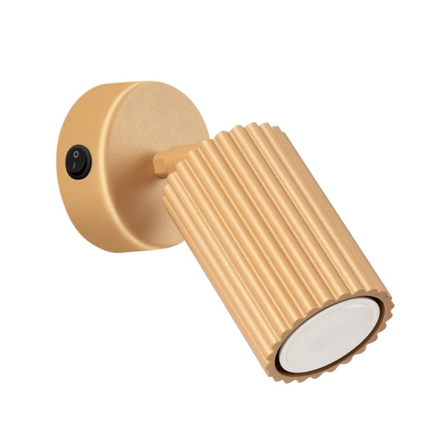 Applique murale Moto, doré avec interrupteur