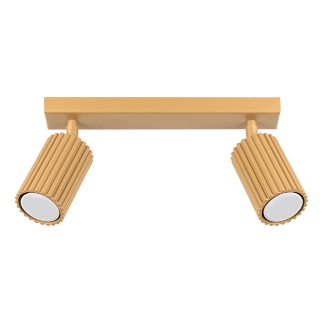 Spot mural Moto, doré, 2 lumières