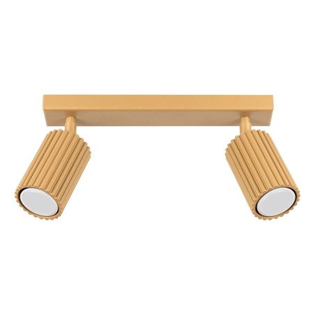 Spot mural Moto, doré, 2 lumières