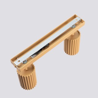 Spot mural Moto, doré, 2 lumières