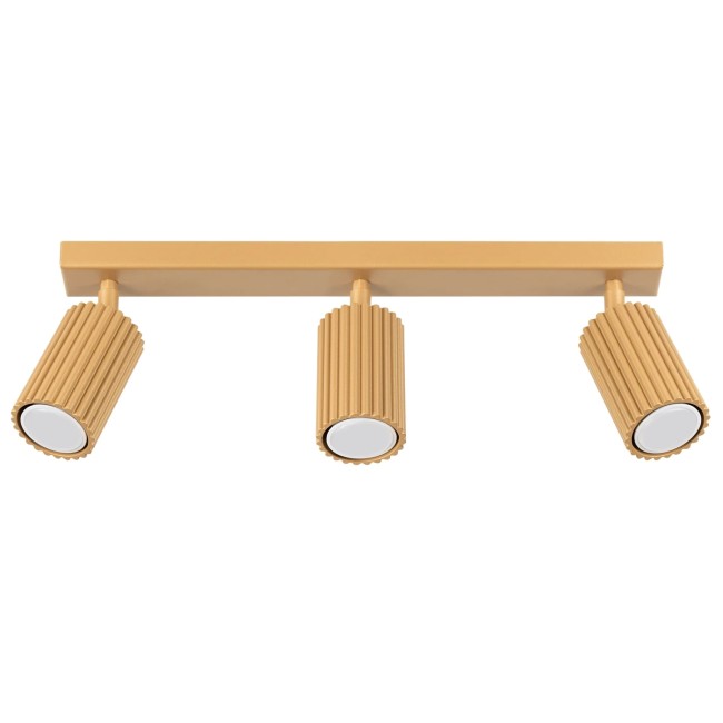 Spot mural Moto, doré, 3 lumières