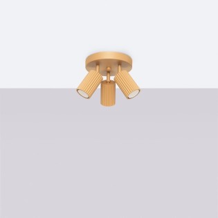 Plafonnier Moto, doré, 3...