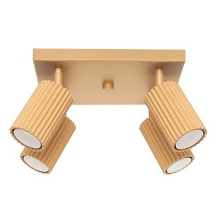 Plafonnier Moto, doré, 4...