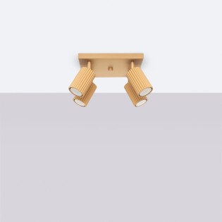 Plafonnier Moto, doré, 4...