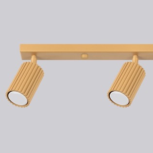 Spot mural Moto, doré, 4 lumières