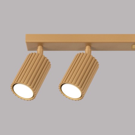 Plafonnier Moto, doré 6 lumières