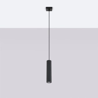 Suspension Moto noir, 1 source lumineuse