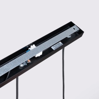 Suspension Moto noir, 3 lumières