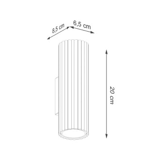 Applique murale Moto, noir, 20 cm
