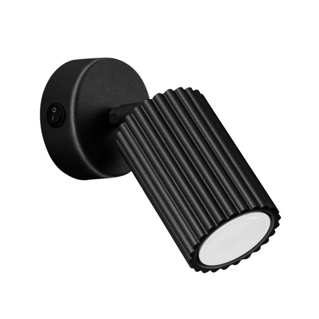 Applique murale Moto, noir avec interrupteur