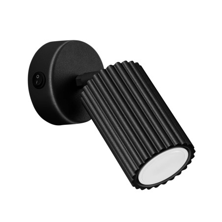 Applique murale Moto, noir avec interrupteur