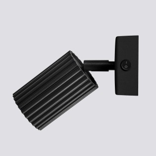 Applique murale Moto, noir avec interrupteur