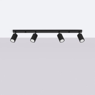 Spot mural Moto, noir, 4...