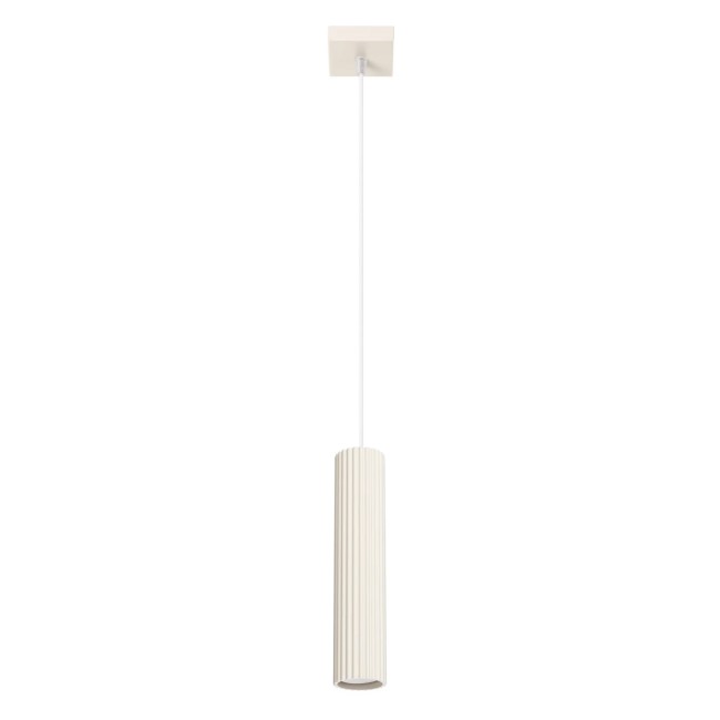 Suspension Moto beige, 1 source lumineuse