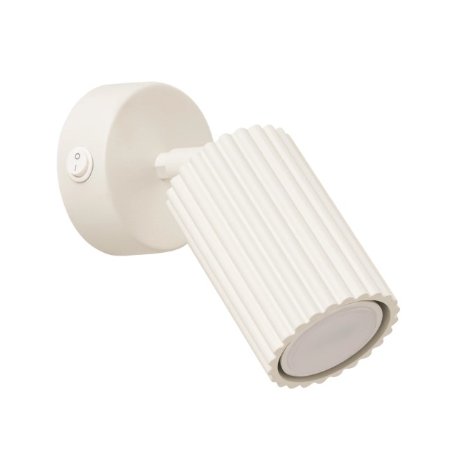 Applique murale Moto, beige avec interrupteur