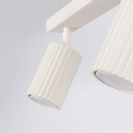 Spot mural Moto, beige, 2 lumières