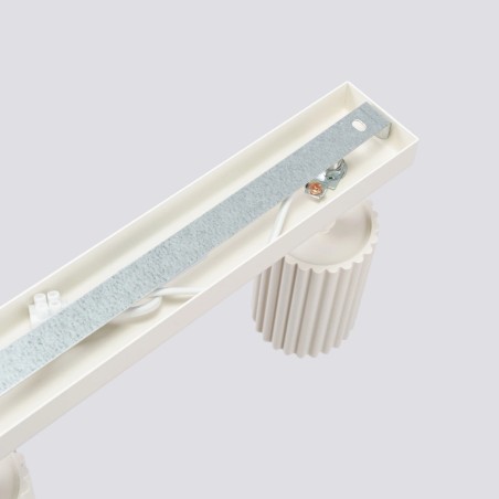 Spot mural Moto, beige, 3 lumières