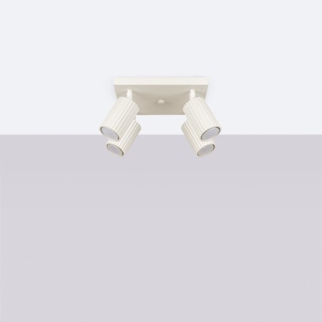 Plafonnier Moto, beige, 4 lumières