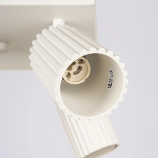 Plafonnier Moto, beige, 4 lumières