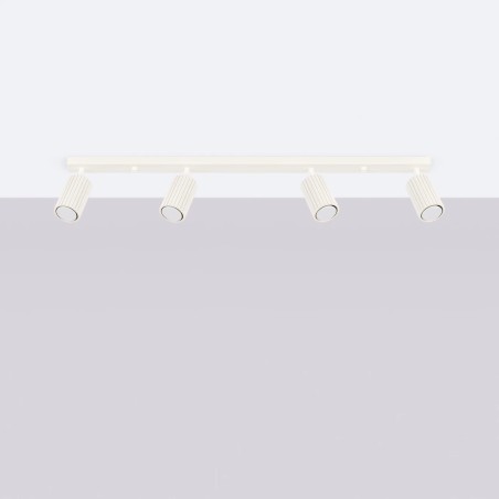 Spot mural Moto, beige, 4 lumières