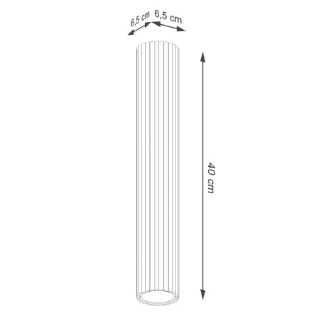Spot en saillie Moto vert 40